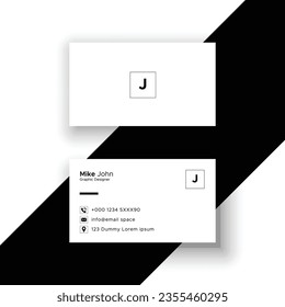 Minimal Business Card Template. Creative Business Card. 