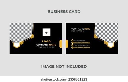 Minimal Business Card Template. Creative design of visiting card.