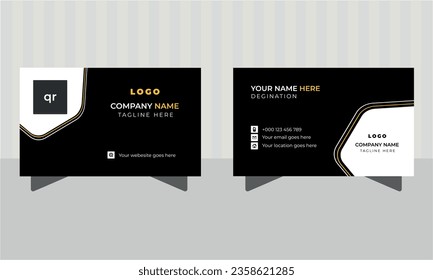 Plantilla mínima de tarjeta de visita. Diseño creativo de la tarjeta de visita.