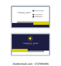 Minimal business card template. Vector