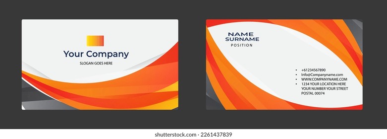 Minimal Business Card Vector Design