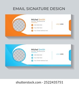Minimal business  Email signature design 