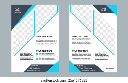 Minimal business flyer template for professional use. flyer design template