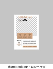 Minimal Business Flyer Template.Simple and clean design.Easy to edit everything.