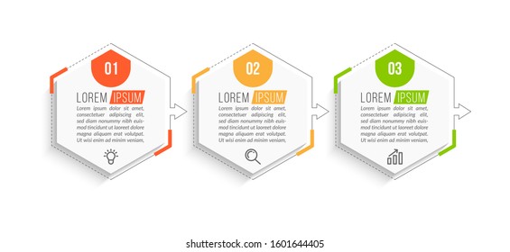 Minimal Business Infographics Template Timeline 3 Stock Vector (Royalty ...