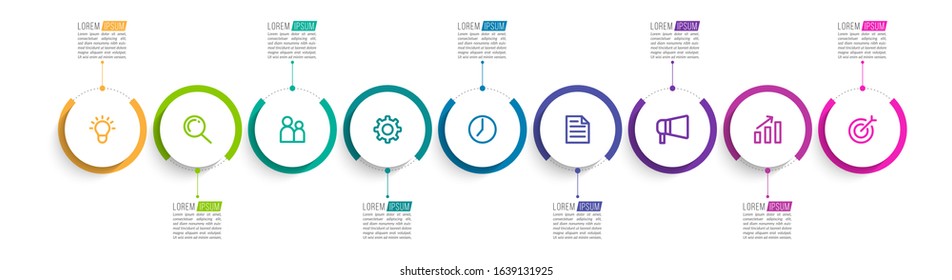 7,864 9 steps infographics Images, Stock Photos & Vectors | Shutterstock