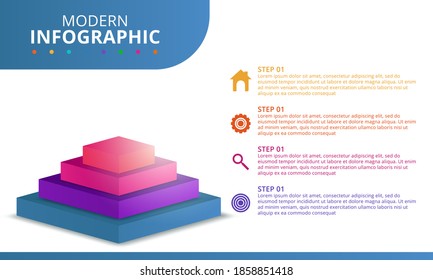 Minimal Business Infographics template. vector illustration