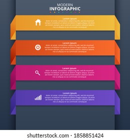 Minimal Business Infographics template. vector illustration