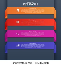 Minimal Business Infographics template. vector illustration