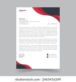 Minimal Business Letterhead Design Template