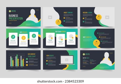 Minimal Business presentation slides template or business presentation template .