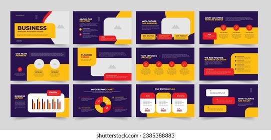 Minimal Business presentation slides or business presentation template .