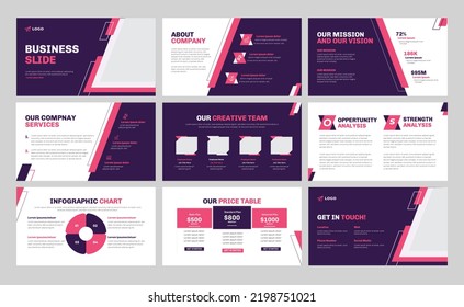 Diseño mínimo de la plantilla de presentación de diapositivas empresariales