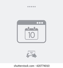 Minimal calendar application icon