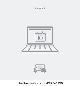 Minimal calendar application icon