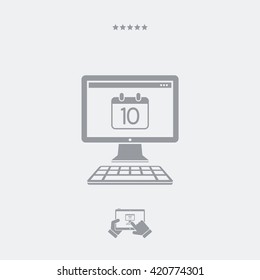 Minimal calendar application icon