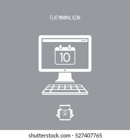 Minimal calendar application icon