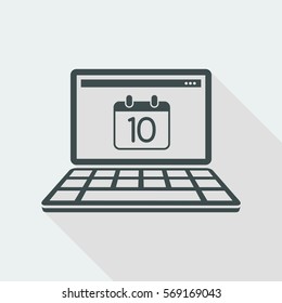 Minimal calendar application icon