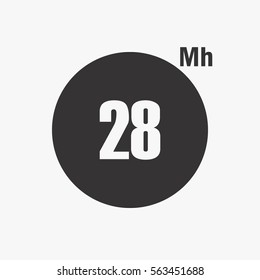 Minimal calendar flipping number date time day month March simple flat vector illustration application app logo icon
