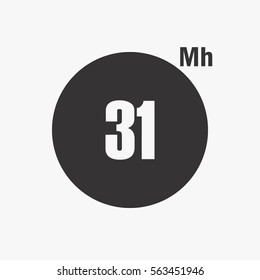 Minimal calendar flipping number date time day month March simple flat vector illustration application app logo icon