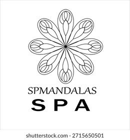 Logotipo de spa minimal e calmante simbolizando relaxamento, beleza e bem-estar. Perfeito para centros de massagem, estúdios de bem-estar, salões de beleza e marcas de spa de luxo.