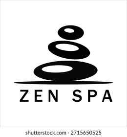 Minimal and calming spa logo symbolizing relaxation, beauty, and wellness. Perfect for massage centers, wellness studios, beauty salons, and luxury spa brands.