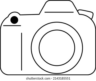 Minimal camera icon, minimalist camera design