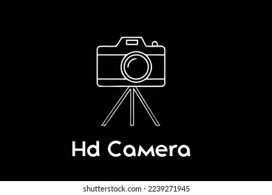 minimal camera logo design style