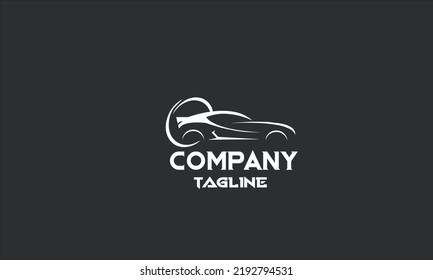 plantilla de diseño de logotipo de coche mínimo