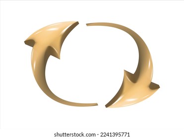 Minimal cartoon arrow pointer style, mouse cursor. 3D vector icons.