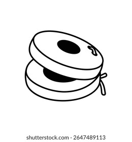 Minimal Castanets Line Outline Icon