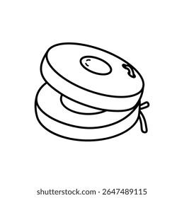 Minimal Castanets Line Outline Icon