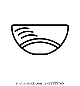 Minimal Ceramic Plate Design with Thin Line Art and Details