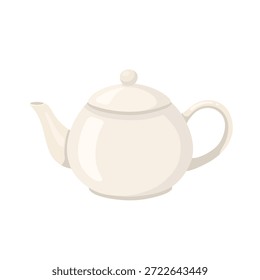 Ilustração de cozinha de bule de cerâmica mínima