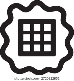 Ícone de selo de certificado mínimo que representa aprovação, verificação, garantia de qualidade e validação oficial. Vetor sólido ideal para prêmios e credenciais.