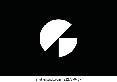 Minimal CG logo. Icon of a GC letter on a luxury background. Logo idea based on the CG monogram initials. Professional variety letter symbol and GC logo on background.