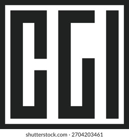 Minimal CGI Monogram Letter Design