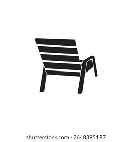 Minimal chair icon vector graphic design