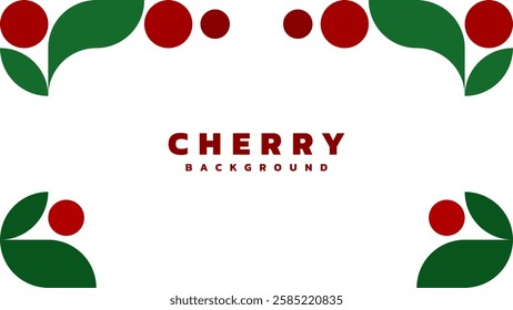 Minimal cherry geometric background. Use for backdrop, banner, web page background, presentation background.