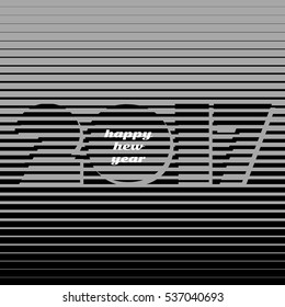 Minimal christmas card. Vector illustration EPS 10