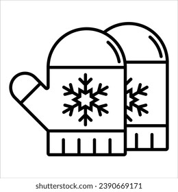 minimal Christmas icon. Vector illustration