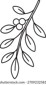 Minimal Christmas Line Art Bundle – Cute Holiday Icons, Outline Winter Elements, Vector Pack