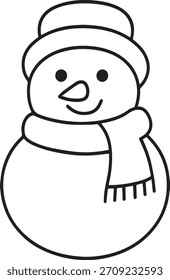 Minimal Christmas Line Art Bundle – Cute Holiday Icons, Outline Winter Elements, Vector Pack
