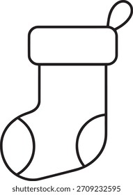 Paquete de arte de línea de Navidades mínimas: lindos iconos de Festiva, Elementos de invierno de contorno, paquete de Vector