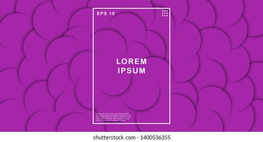 Minimal circle abctract background. Modern simple shapes background. EPS 10 vector
