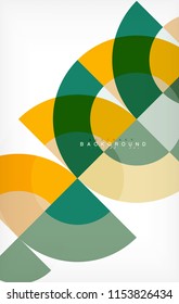 Minimaler Kreis abstraktes Hintergrunddesign, mehrfarbige Vorlage für Geschäfts- oder Technologiepräsentation oder Web-Broschürenlayout, Bildschirmhintergrund. Vektorgrafik