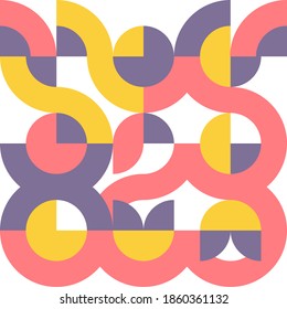 Minimal circle abstract background design. Vector illustration. Eps 10.