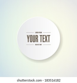 Minimal Circle Text Box Design  Eps 10 Stock Vector Illustration 