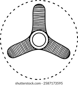 Minimal Circular Loading Spinner with Motion Effect