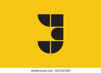Minimal CJ logo. Icon of a JC letter on a luxury background. Logo idea based on the CJ monogram initials. Professional variety letter symbol and JC logo on background.